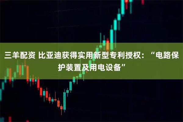 三羊配资 比亚迪获得实用新型专利授权：“电路保护装置及用电设备”